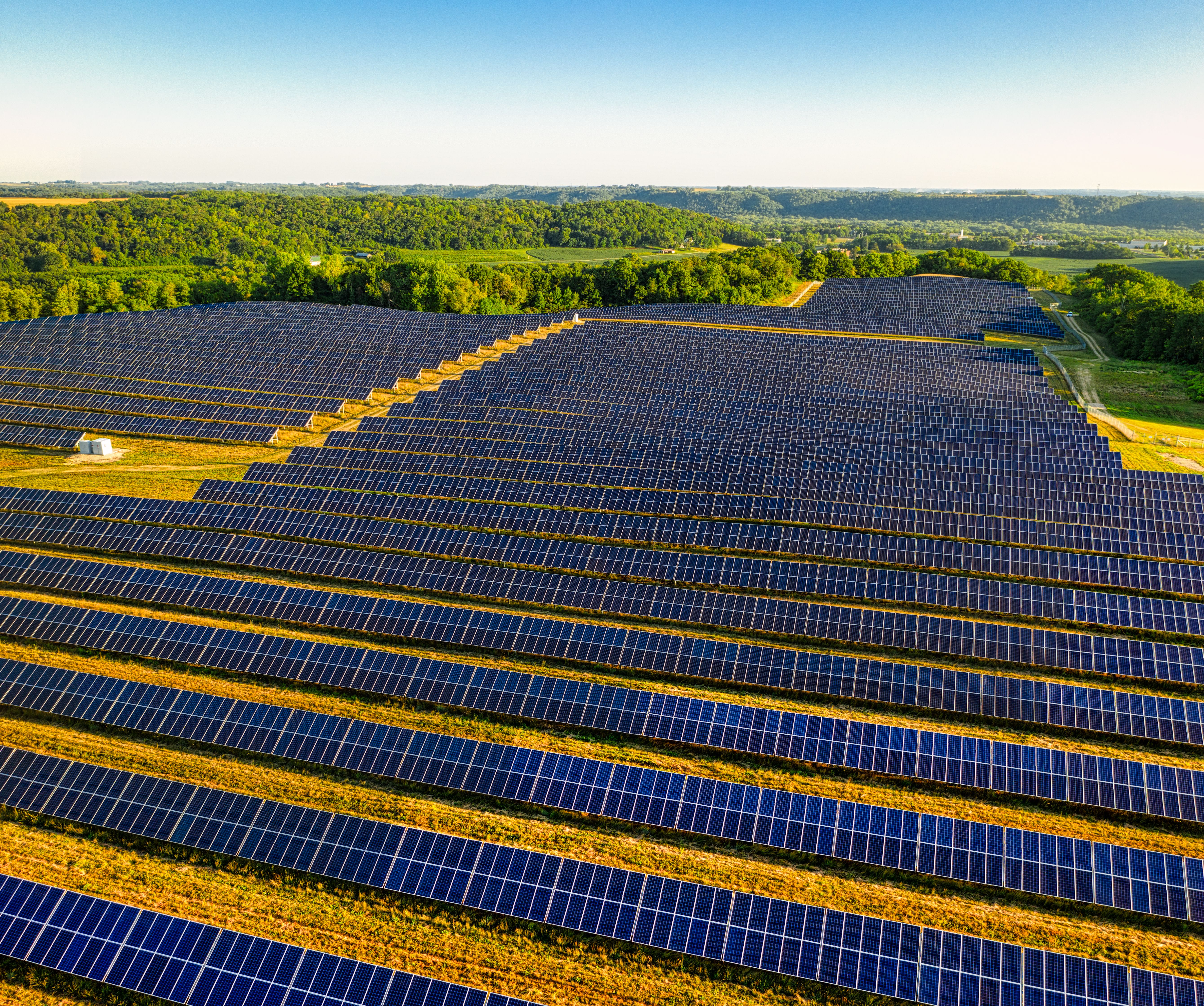Solar farm visual reference